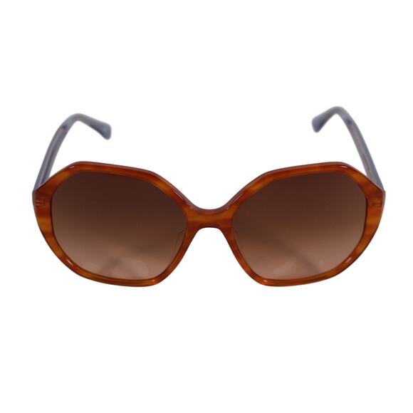 Kate Spade WAVERLY Oversized Round Womens Sunglasses - Brown Horn / Brown - NWT - Picture 4 of 11
